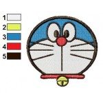Face Doraemon 08 Embroidery Design